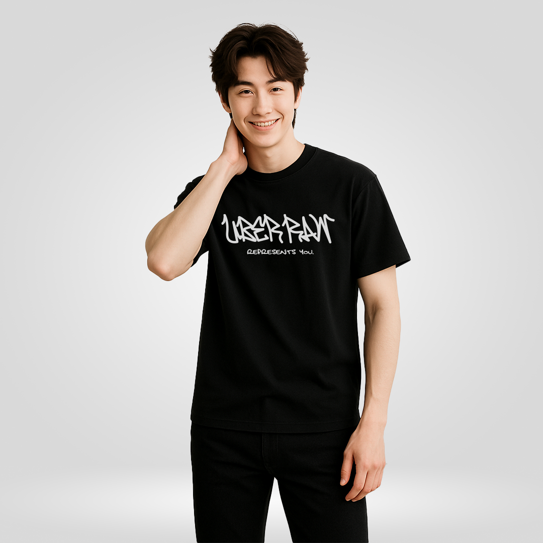 UberRaw Basic T-Shirt in Classic Black