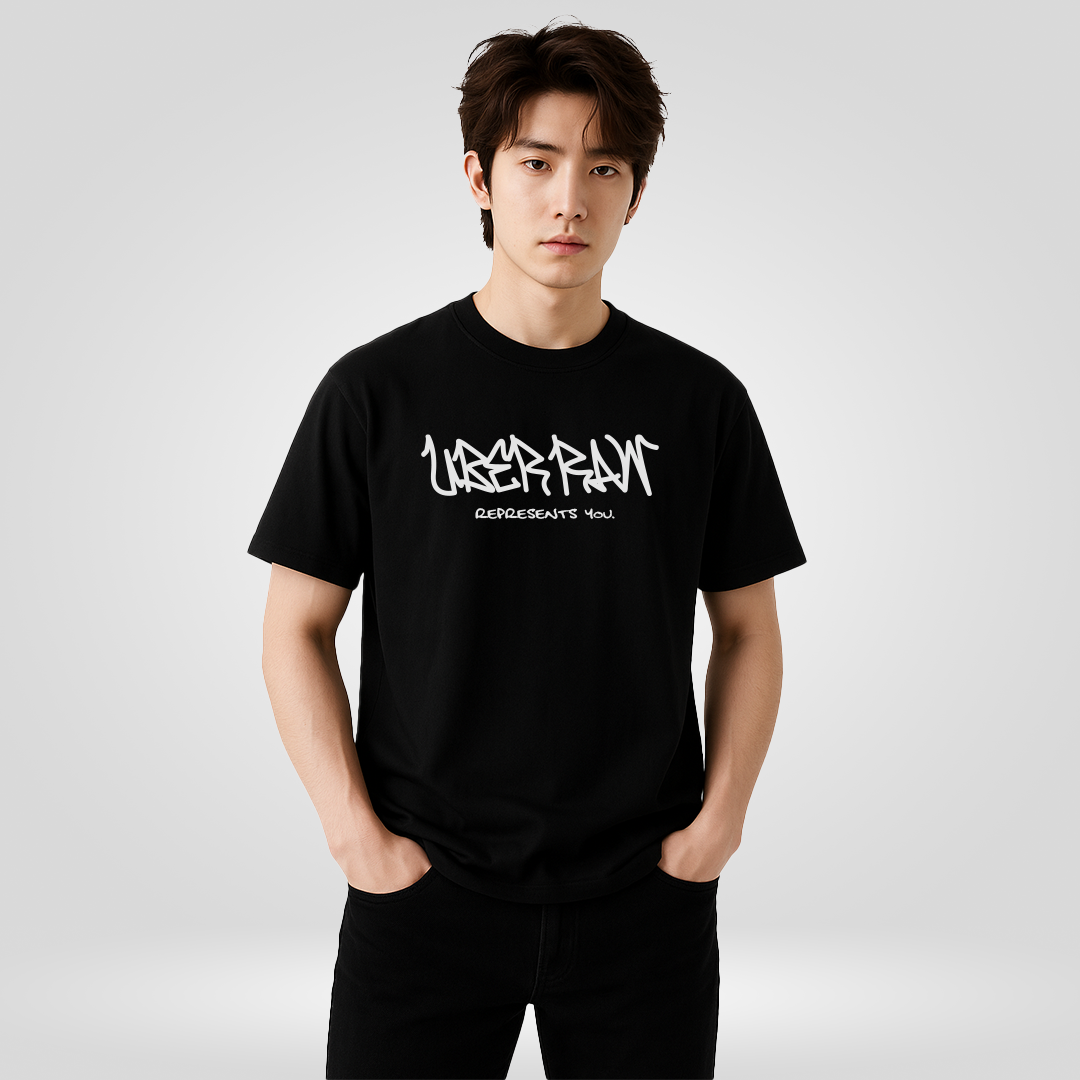 UberRaw Basic T-Shirt in Classic Black
