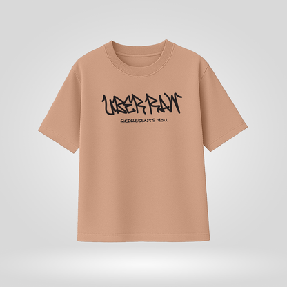 UberRaw Basic T-Shirt in Light Peach