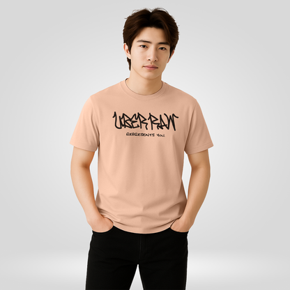 UberRaw Basic T-Shirt in Light Peach