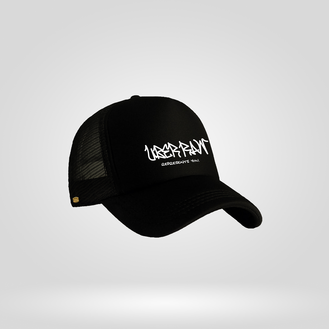 Black Trucker Cap
