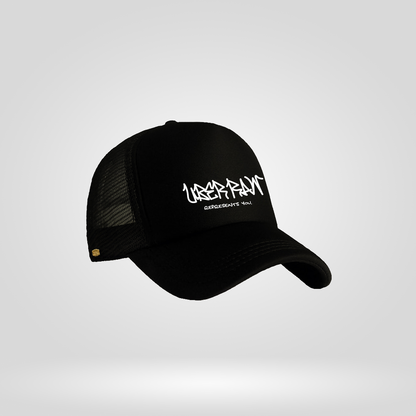 Black Trucker Cap