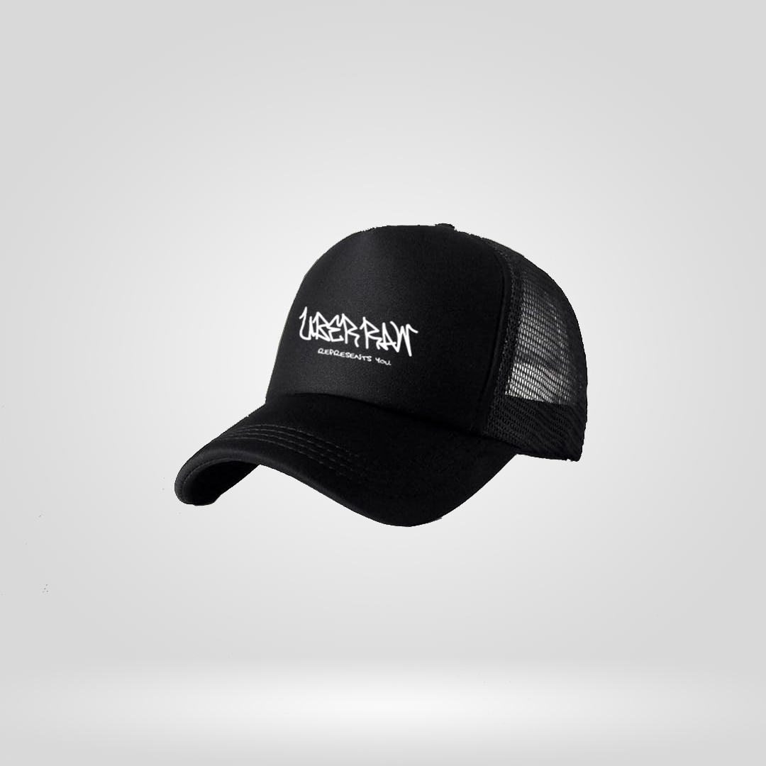 Black Trucker Cap