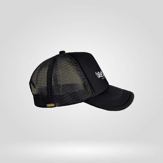 Black Trucker Cap