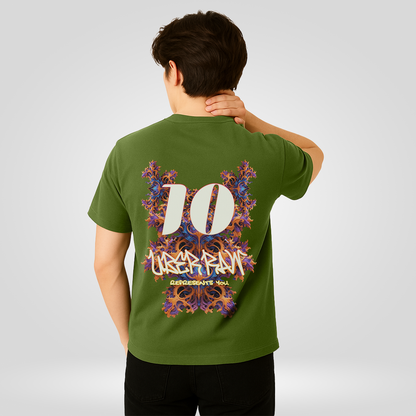 Champion Tee in Olive Green