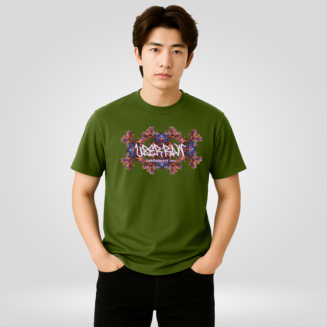 Champion Tee in Olive Green